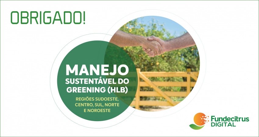 Encontros online de manejo sustentável do greening reúnem 856 pessoas para discutir incidências regionais da doença e estratégias de controle