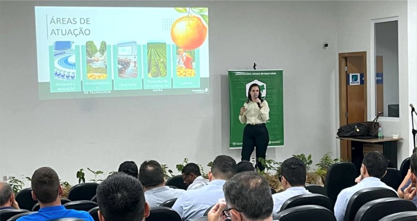 Fundecitrus realiza palestra em treinamento realizado pela Agrodefesa de Goiás