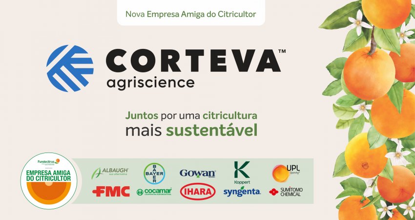 Corteva é nova integrante das Empresas Amigas do Citricultor