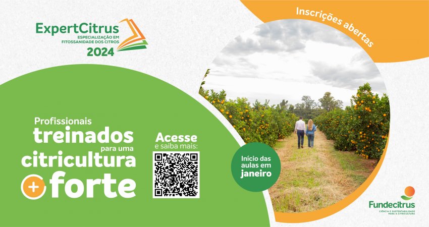 Fundecitrus abre inscrições para a ExpertCitrus 2024