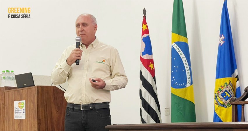 Fundecitrus encerra participação da Expocitros 2024 com palestra sobre a evolução do HLB