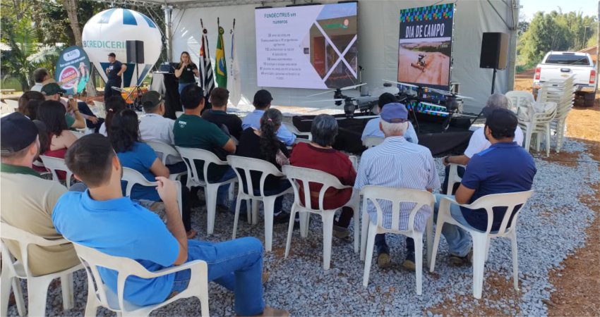 Fundecitrus participa de Dia de Campo com citricultores de Pilar do Sul (SP)