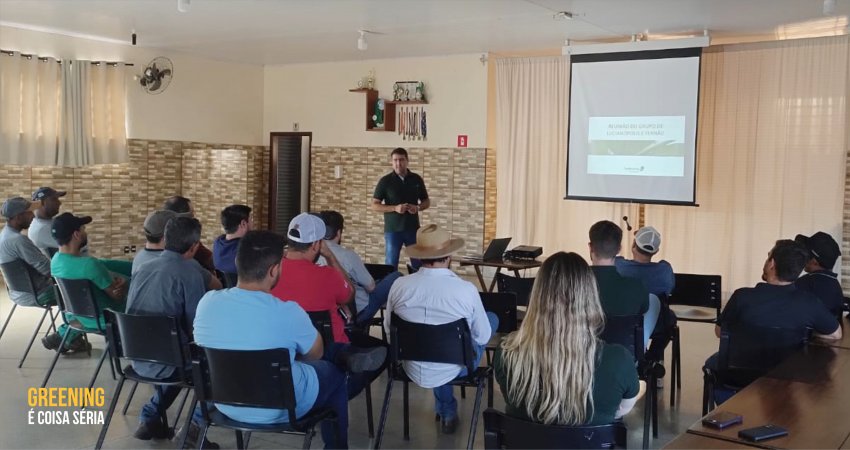 Reunião atualiza citricultores sobre o manejo do greening