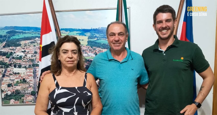 Fundecitrus se reúne com prefeitura de Ribeirão Bonito (SP) para conscientização sobre o greening