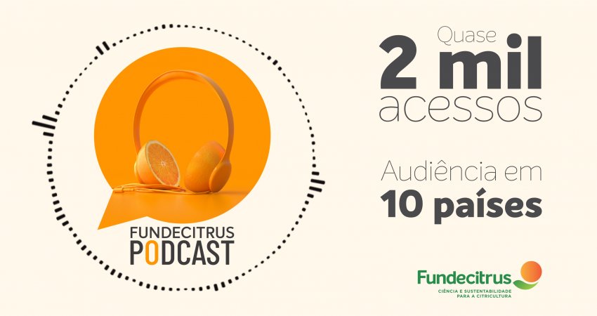 Fundecitrus Podcast chega ao 10º episódio com quase 2 mil acessos