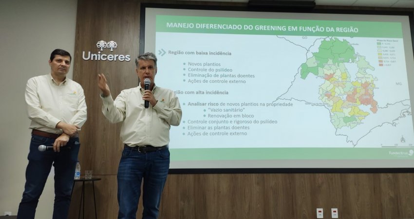 Fundecitrus promove reunião sobre greening com associados da Montecitrus