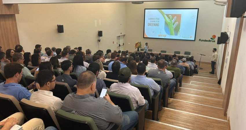 Workshop de Greening reúne citricultores e profissionais para discussão sobre manejo da doença