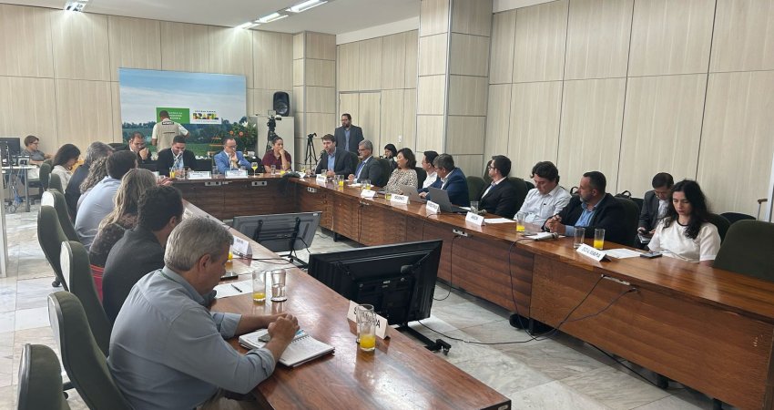 Fundecitrus fala sobre os diferentes cenários do greening em reunião da Câmara Setorial da Citricultura, em Brasília (DF)