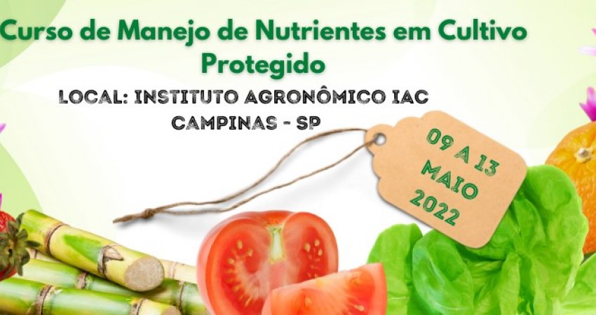 Conplant está com inscrições abertas para o curso de Manejo de Nutrientes em Cultivo Protegido